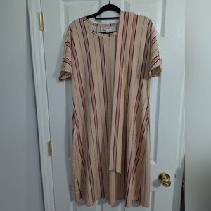LuLaRoe Multicolor Striped Midi Dress